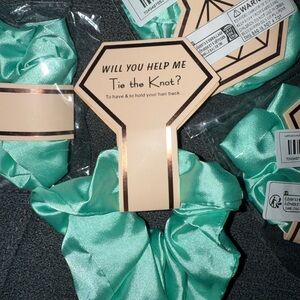 Mint Green Bachelorette Party Hair Ties